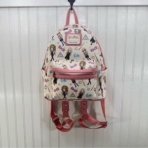 Loungefly Cream and Pink Harry Potter Luna Lovegood Mini Backpack